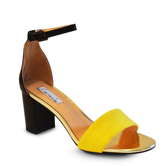 Meisa Vegan Snakeskin Print Large Size 10+ Sandals - Picture 2 of 3